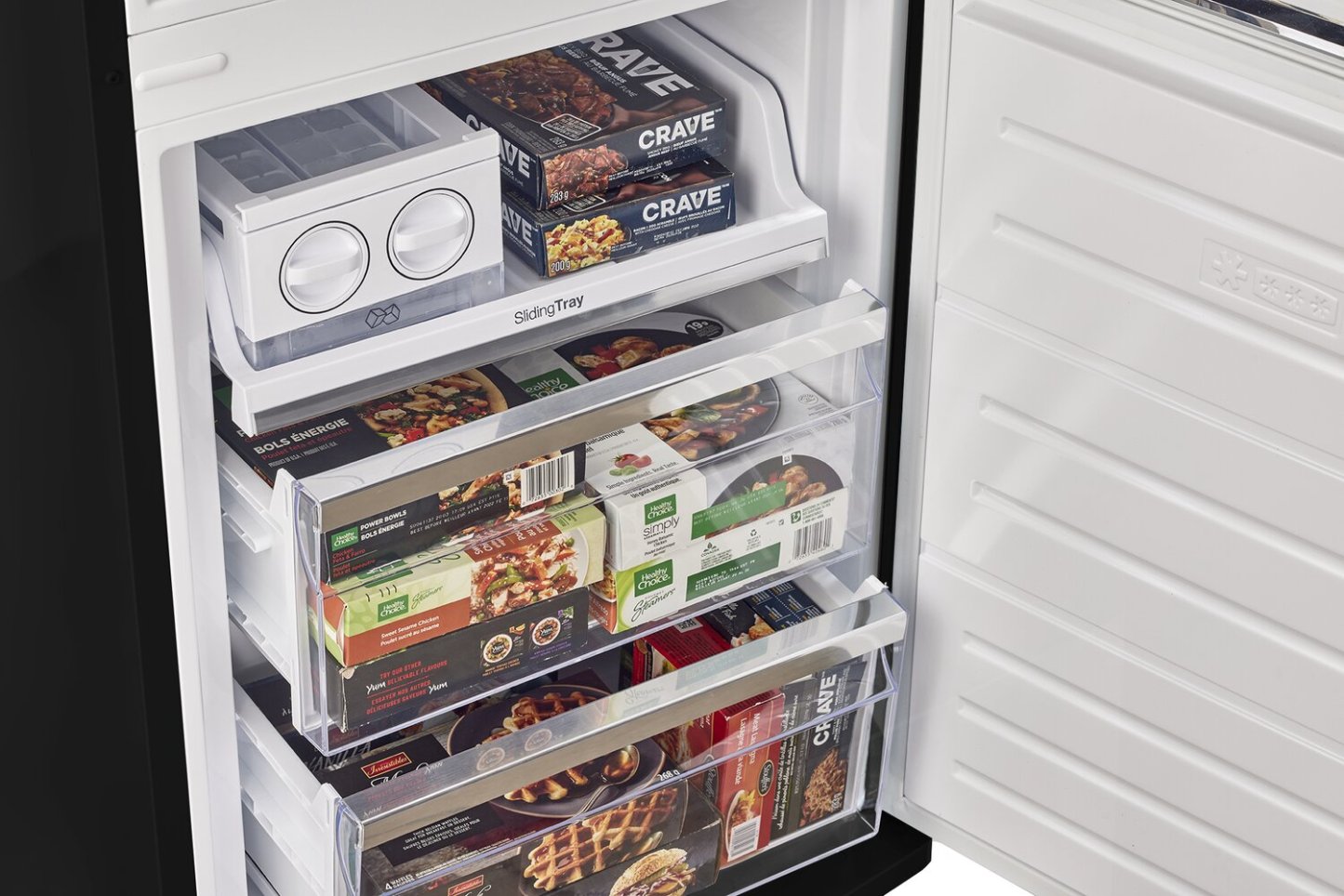 Réfrigérateur Classic Rétro par Unique de 24 po et de 12 pi3 à congélateur inférieur - noir mat - UGP-340L MB AC | 340LMBAC