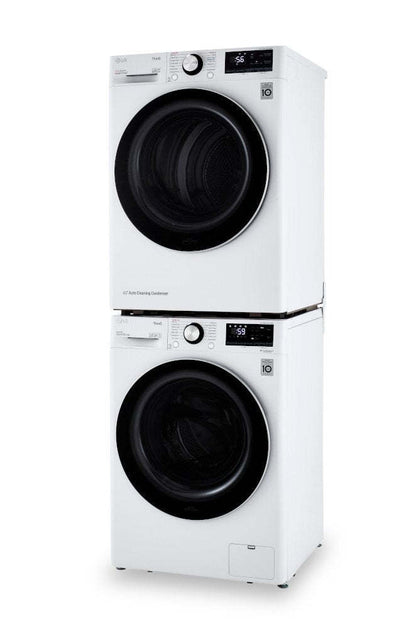 LG 2,6 pi³ Laveuse intelligente à chargement frontal et 4,2 pi³ Sécheuse intelligente avec pompe à chaleur | Laveuse intelligente de chargement frontal 2,6 pi³ et sécheuse intelligente avec pompe à chaleur 4,2 pi³ LG | LGFL24WW