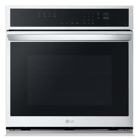 LG 30 4,7 pi³ Four mural électrique avec convection véritable - Acier inoxydable résistant aux traces - WSEP4723… | Four mural électrique LG de 4,7 pi³ et de 30 po avec convection véritable - acier inoxydable résistant aux traces…