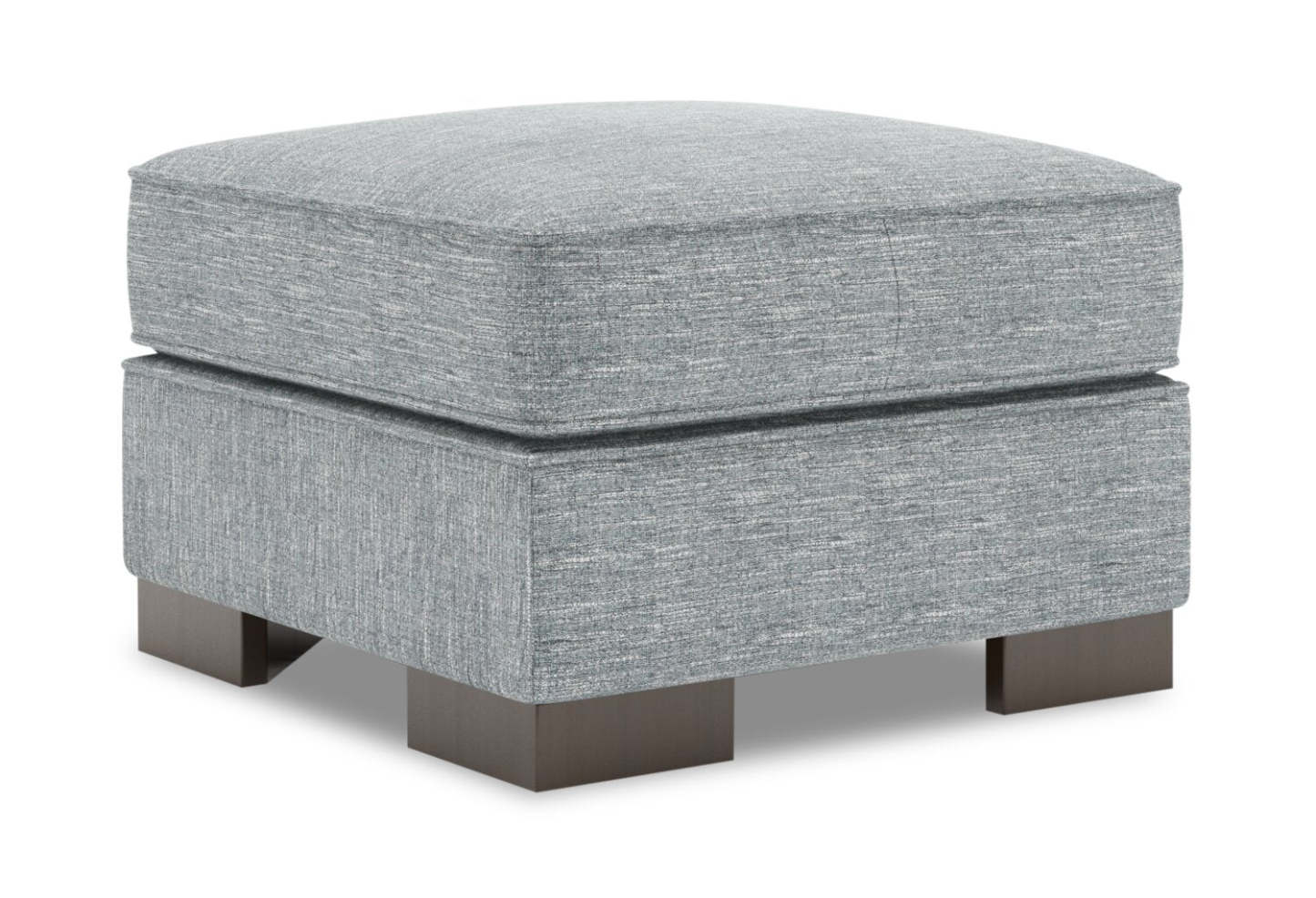 Fabriqué au Canada Pouf personnalisable Sofa Lab Track 24 en tissu d'apparence lin - Luna gris étain | Pouf Track de Sofa Lab de 24 po fabriqué au Canada en tissu d'apparence lin - gris Luna Pewter | TR802291