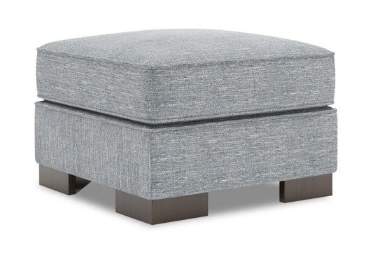 Fabriqué au Canada Pouf personnalisable Sofa Lab Track 24 en tissu d'apparence lin - Luna gris étain | Pouf Track de Sofa Lab de 24 po fabriqué au Canada en tissu d'apparence lin - gris Luna Pewter | TR802291