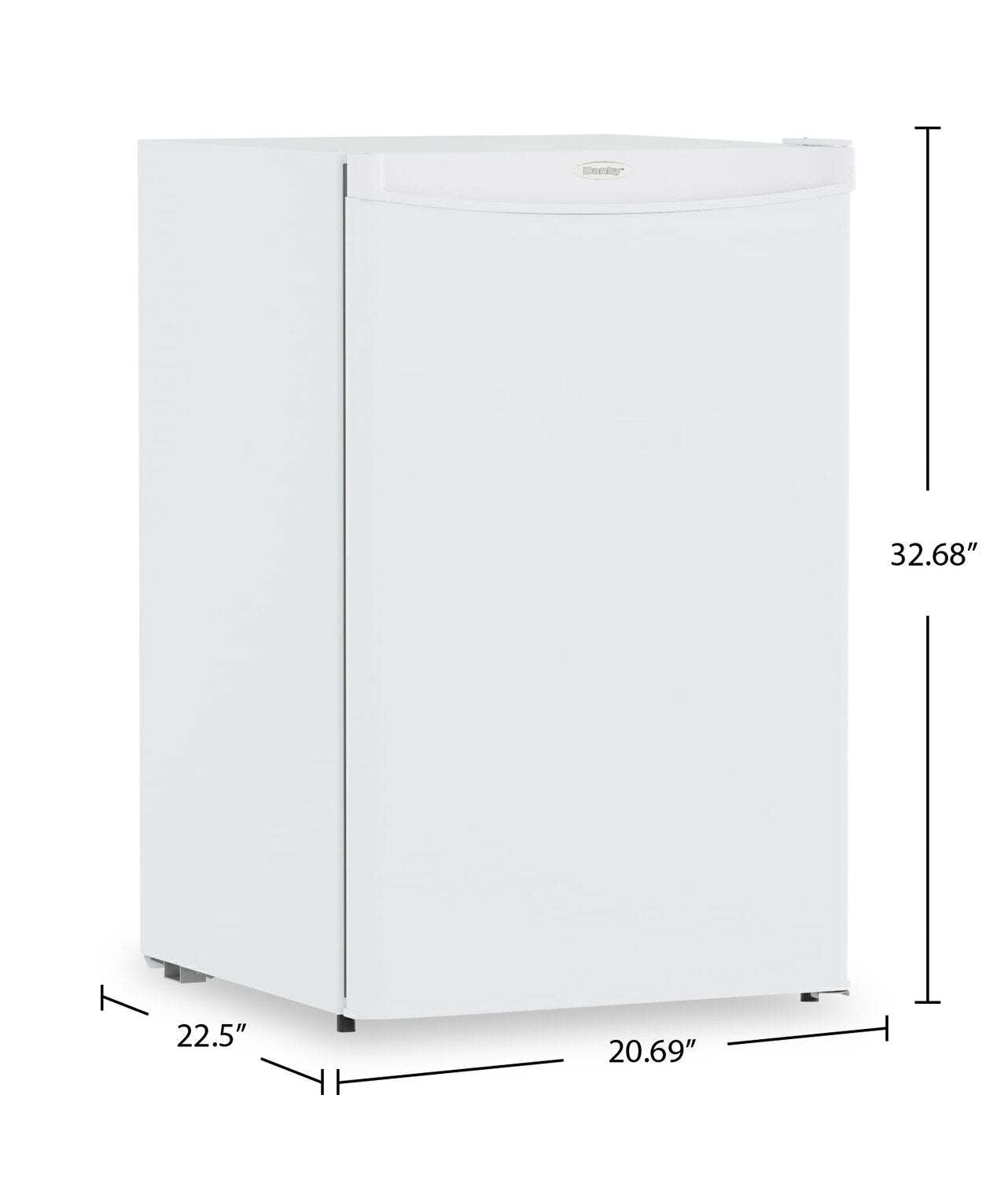 Danby 20,7 3,2 pi³ Congélateur vertical à une porte - blanc - DUFM032A3WDB | Congélateur vertical Danby de 3,2 pi³ et de 20,7 po à 1 porte - blanc - DUFM032A3WDB