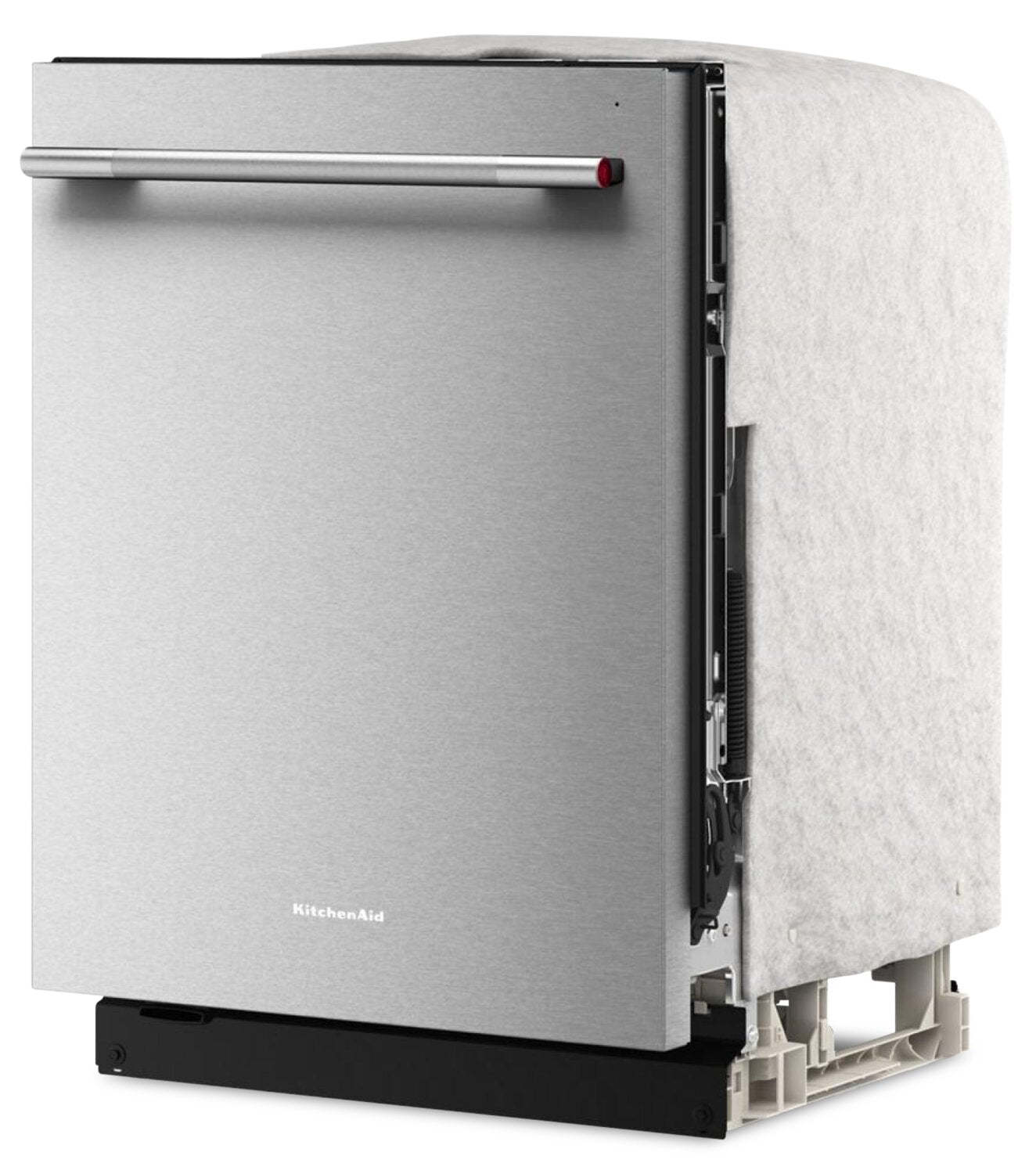 Lave-vaisselle KitchenAid de 24 po et de 44 dBA avec troisième panier 360° Max JetsMC - acier inoxydable avec fini PrintShieldMC - KDTS724SPS