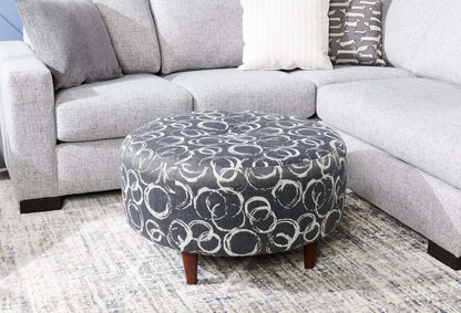 Pouf The Curve 31 en tissu, fabriqué au Canada par Sofa Lab (CURV1163) | Personnalisable