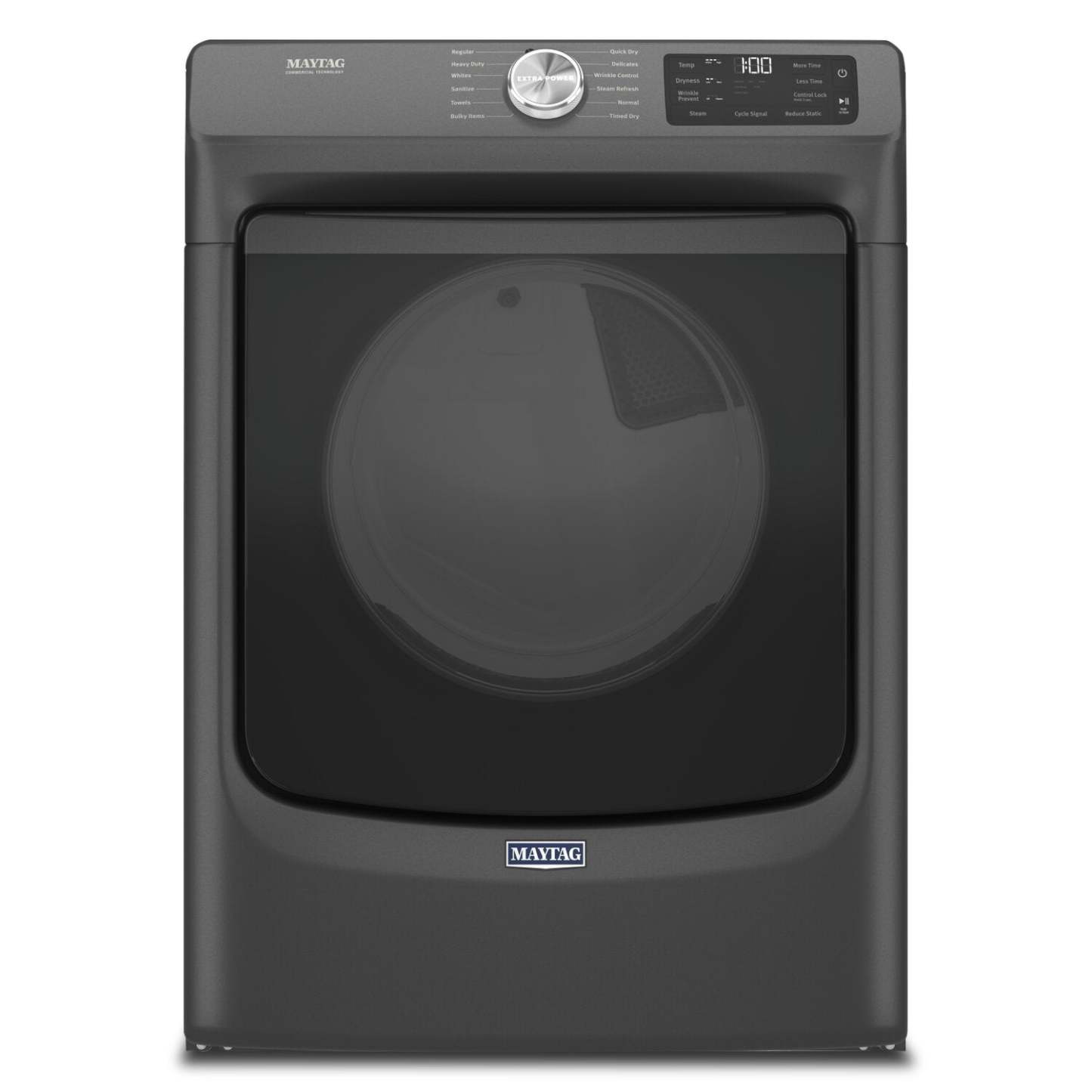 Sécheuse électrique Maytag de 7,3 pi³ avec vapeur - noir volcan - superposable - YMED6630MBK | Maytag 7.3 Cu. Ft. Electric Dryer with Steam - Volcano Black - Stackable - YMED6630MBK