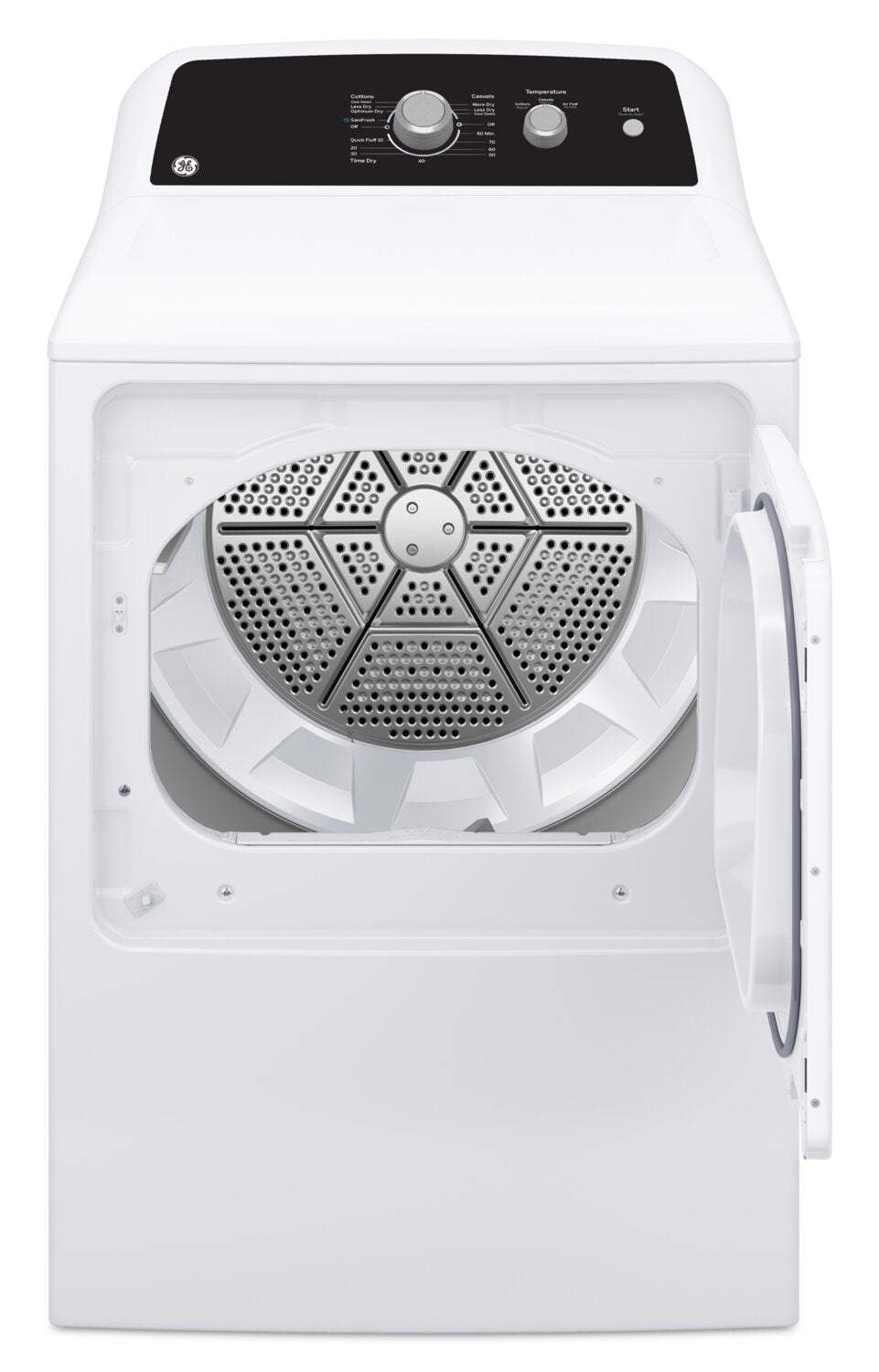 GE 6,2 Cu. Fort. Sécheuse électrique avec cycle SaniFresh – Blanc - GTX34EBMRWS | Sécheuse électrique GE de 6,2 pi³ avec cycle SaniFresh - blanche - GTX34EBMRWS