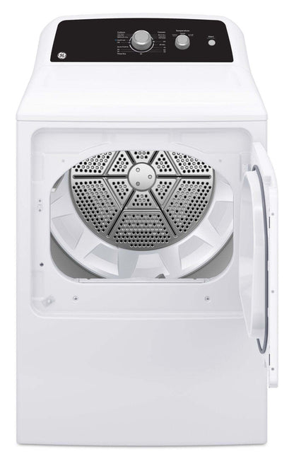 GE 6,2 Cu. Fort. Sécheuse électrique avec cycle SaniFresh – Blanc - GTX34EBMRWS | Sécheuse électrique GE de 6,2 pi³ avec cycle SaniFresh - blanche - GTX34EBMRWS
