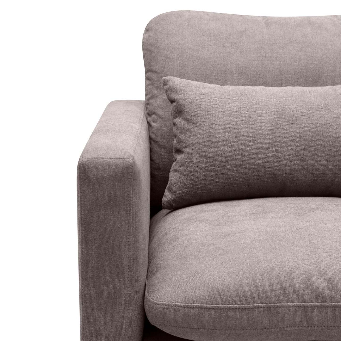 Chaise Kortlyn 33 en tissu d'apparence lin - Gris | Fauteuil Kortlyn de 33 po en tissu d'apparence lin - gris