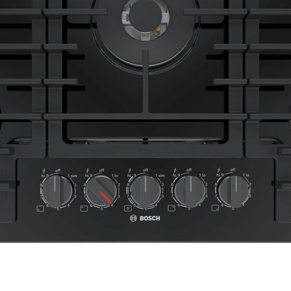 Bosch Cuisinière à Gaz Série 30 800 avec Brûleur Puissant à Flamme Double - NGM8049UC | Surface de cuisson à gaz Bosch de série 800 de 30 po avec brûleur puissant à flamme double - NGM8049UC | NGM804UC