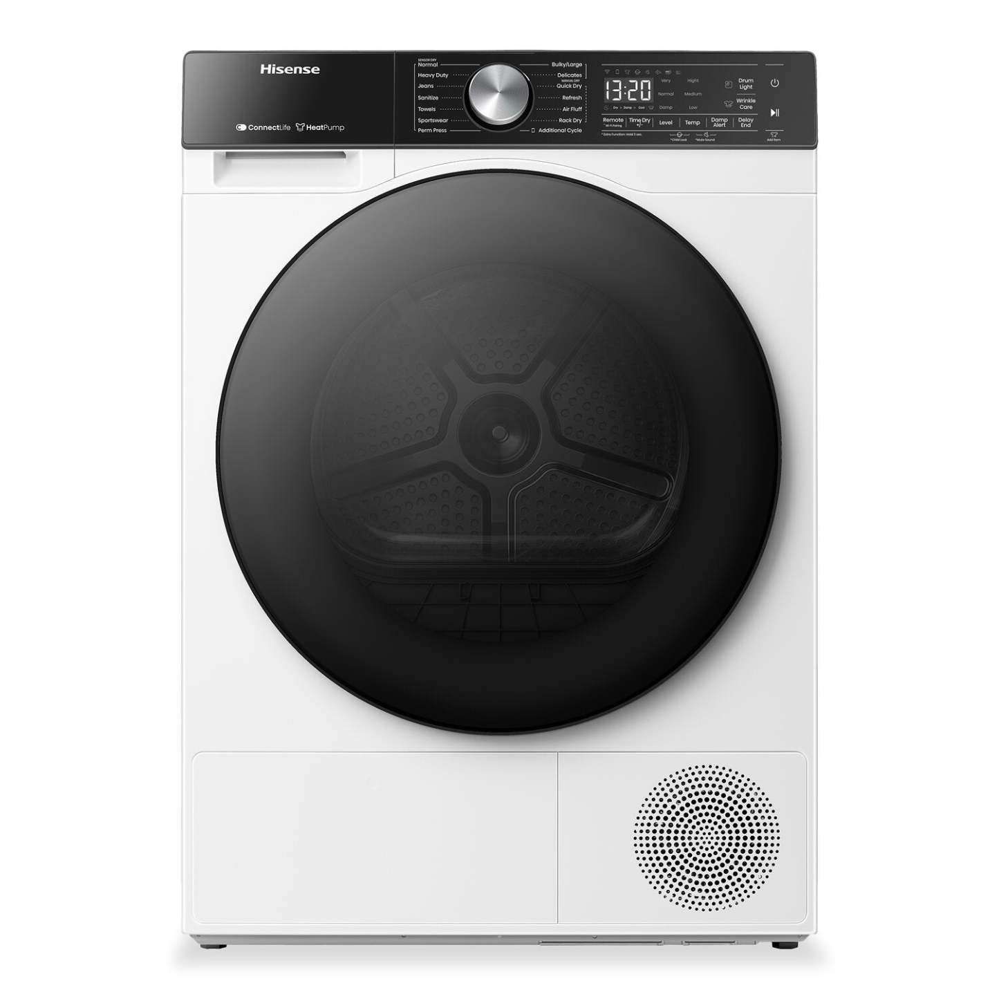 Sécheuse Hisense de 24 po et 4,5 pi3 avec technologie de pompe à chaleur sans conduit - blanche - DH5S452BW | Hisense 24 4.5 Cu. Ft. Dryer with Ventless Heat Pump Technology - White - DH5S452BW