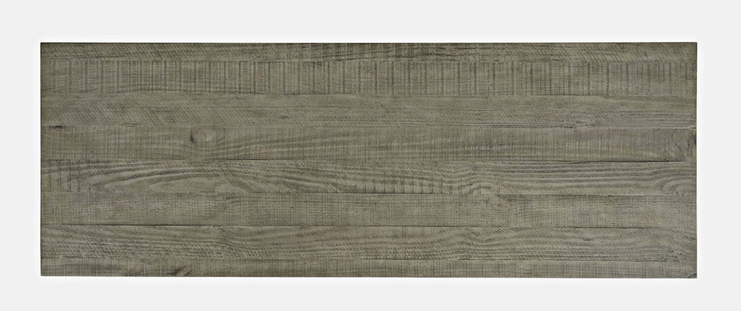 Colson 50 Rustic Sofa Table with Storage and Shelf - Driftwood | Table de salon rustique Colson de 50 po avec rangement et tablette - bois flotté