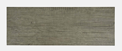 Colson 50 Rustic Sofa Table with Storage and Shelf - Driftwood | Table de salon rustique Colson de 50 po avec rangement et tablette - bois flotté