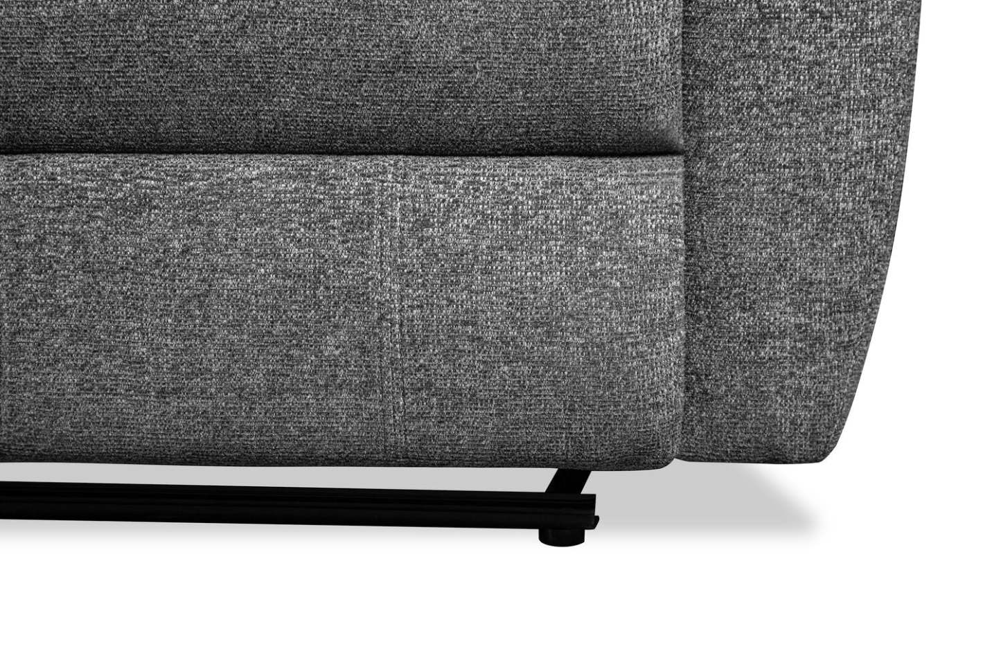 Canapé à inclinaison électrique Chandler de 82 po en tissu chenille - gris