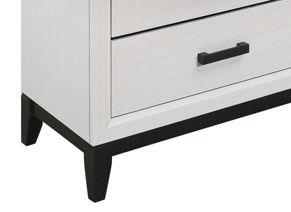 Commode de chambre Kate, 5 tiroirs, 31,1 L x 50,4 H - Blanc | Commode verticale Kate de 31,1 po (L) x 50,4 po (H) à 5 tiroirs pour la chambre à coucher - blanche