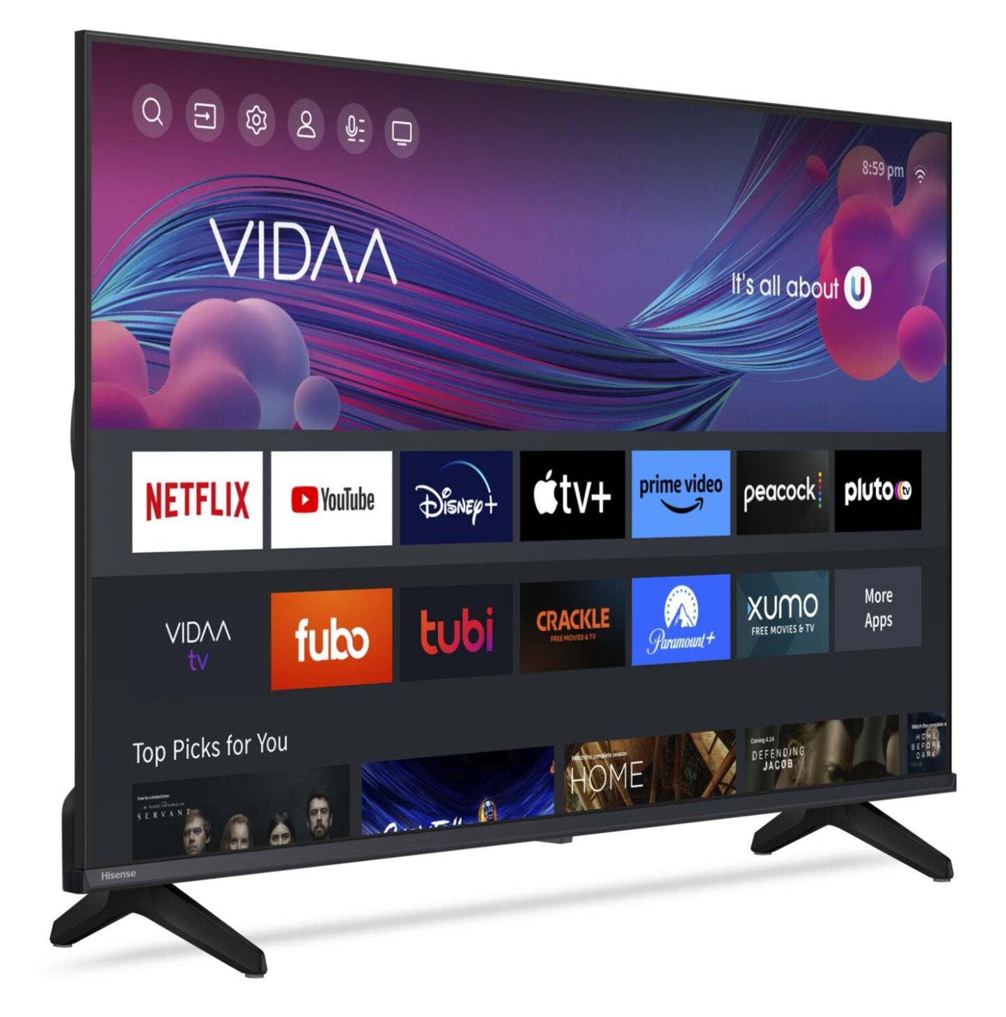 HISENSE 32 A4N LED HD Ready Smart TV VIDAA (32A4NV) | Téléviseur intelligent DEL HISENSE A4N de 32 pouces avec HD Ready et VIDAA (32A4NV)