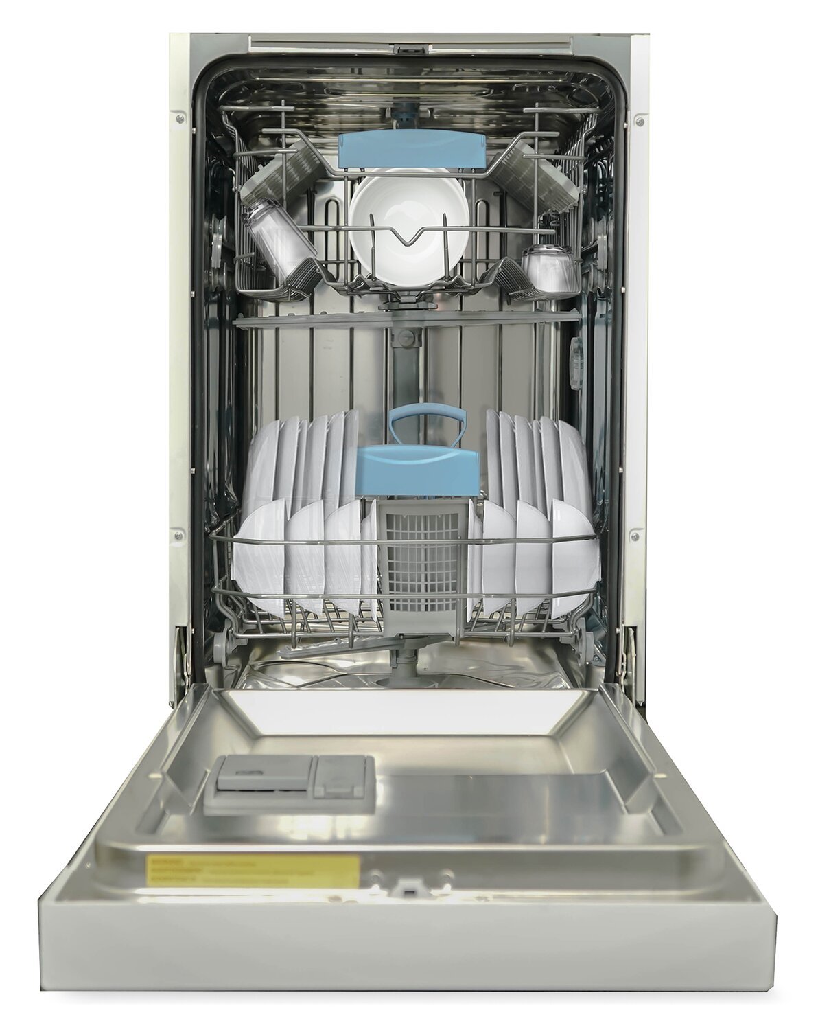 Lave-vaisselle encastrable à commande frontale Danby 18 51 dBA - Blanc - DDW18D1EW | Lave-vaisselle encastré Danby de 18 po et de 51 dBA avec commandes à l'avant - blanc - DDW18D1EW | DDW18D1W