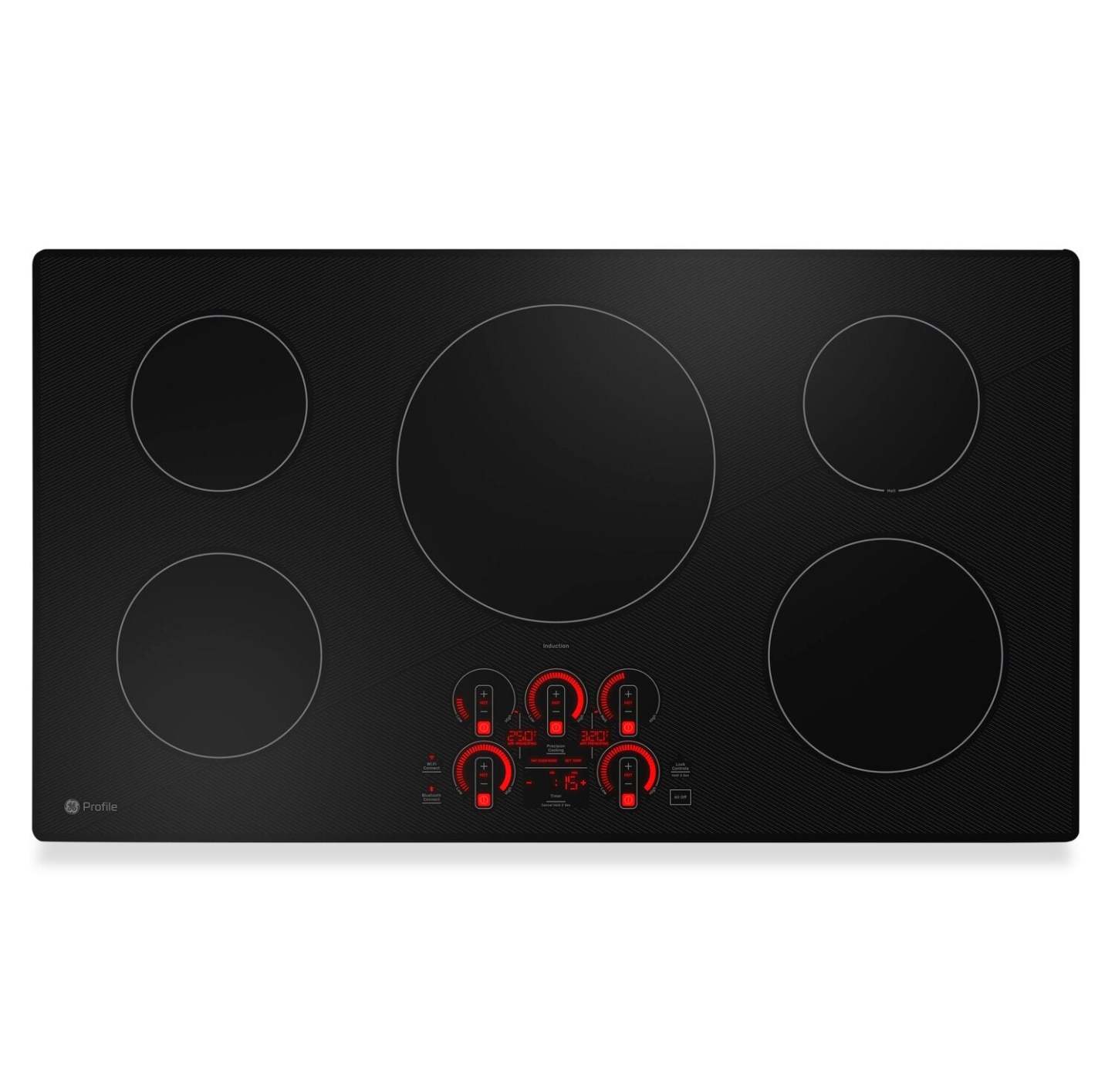 Profile 36 5-Element Induction Cooktop - Black - PHP7036DTBB | Surface de cuisson à induction Profile de 36 po à 5 éléments - noire - PHP7036DTBB
