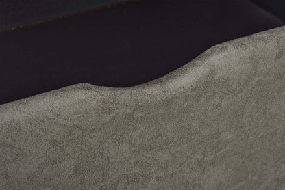 Made in Canada Morty 48 Leather-Look Fabric Storage Ottoman - Grey | Pouf de rangement Morty de 48 po fabriqué au Canada en tissu d’apparence cuir - gris