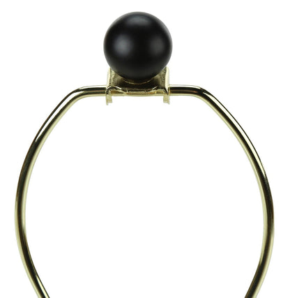 24 Ensemble 2 pièces en métal noir, avec deux lampes de table et chargement USB|Ensemble 2 lampes de table de 24 po en métal noir avec recharge USB