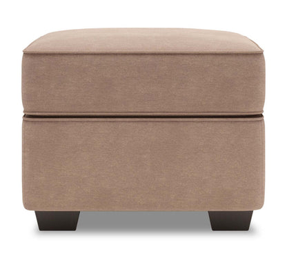 Fabriqué au Canada Canapé personnalisable Lab Roll 24 poufs en tissu d'apparence lin - Pax osier brun | Pouf Roll de Sofa Lab de 24 po fabriqué au Canada en tissu d'apparence lin - brun Pax Wicker | RO803349
