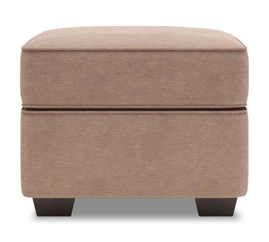 Fabriqué au Canada Canapé personnalisable Lab Roll 24 poufs en tissu d'apparence lin - Pax osier brun | Pouf Roll de Sofa Lab de 24 po fabriqué au Canada en tissu d'apparence lin - brun Pax Wicker | RO803349