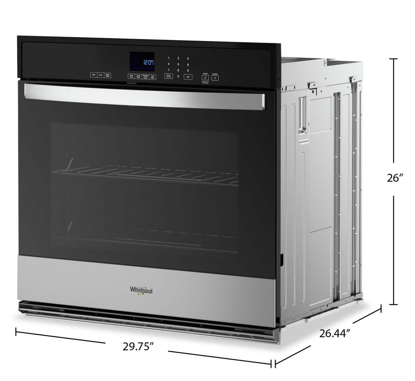 Whirlpool 30 5 Cu. Ft. Electric Single Wall Oven - Stainless Steel - WOES3030LS | Four mural simple électrique Whirlpool de 5 pi³ et de 30 po - acier inoxydable - WOES3030LS