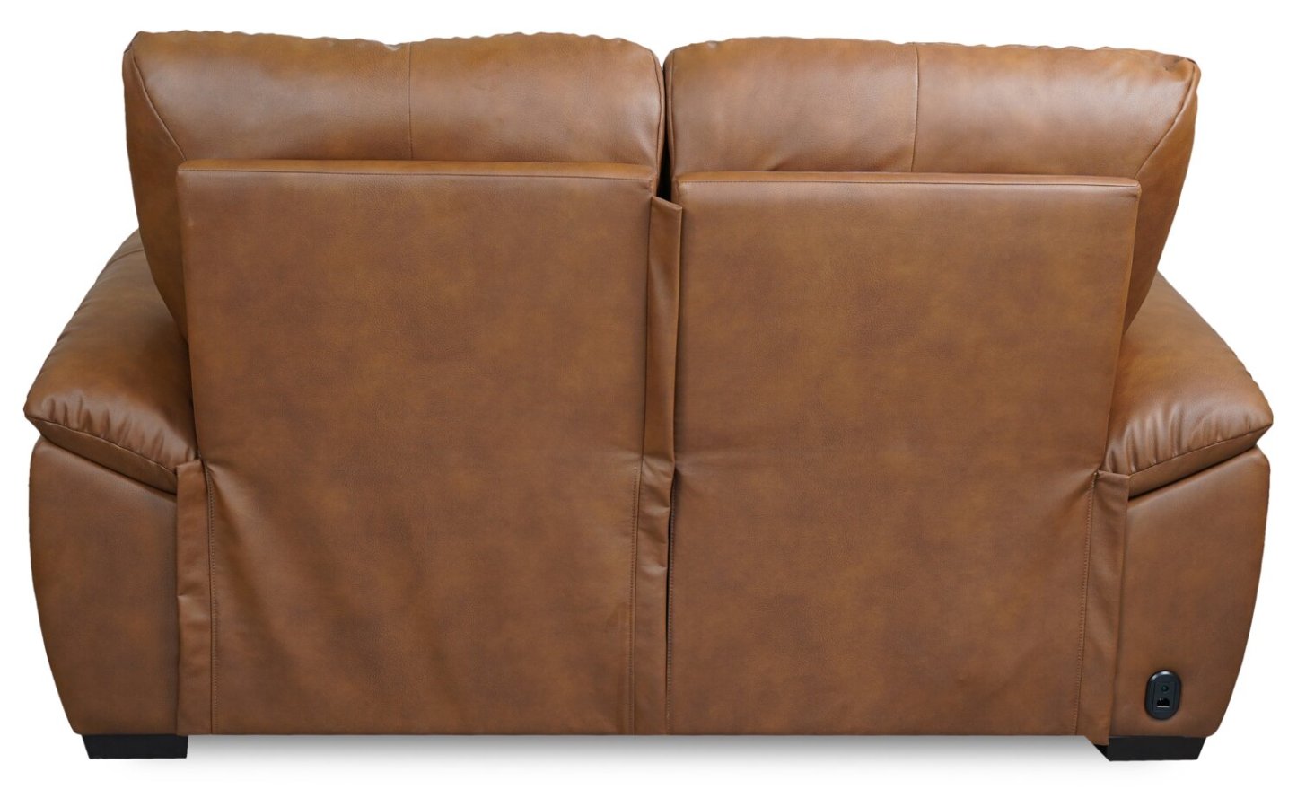 Bello 67 Fauteuil d'amour en tissu simili cuir avec inclinaison électrique - Marron