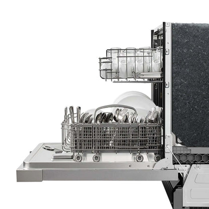 Lave-vaisselle Midea 24 à commande frontale avec éclairage intérieur - MDF24P2BST | Lave-vaisselle Midea de 24 po avec commandes à l'avant et éclairage intérieur - MDF24P2BST | MDF24P2T