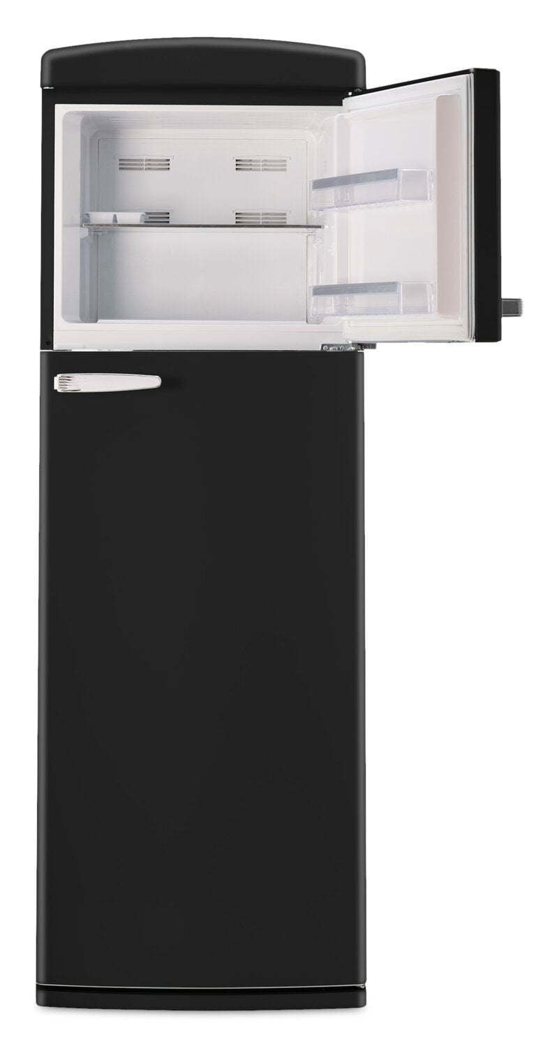 Réfrigérateur Classic Rétro d’Unique de 24 po et de 11 pi3 à congélateur supérieur - noir mat - UNQ-310L MB TM