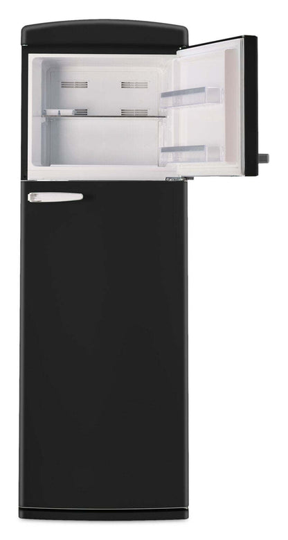 Réfrigérateur Classic Rétro d’Unique de 24 po et de 11 pi3 à congélateur supérieur - noir mat - UNQ-310L MB TM