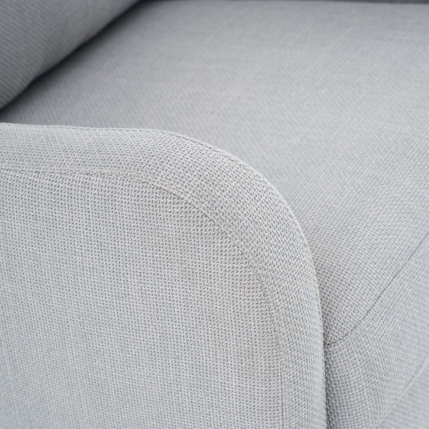 Ellie 29 Linen-Look Fabric Swivel Glider Accent Chair with Wingback and Recessed Arms - Grey | Fauteuil d’appoint à oreilles coulissant et pivotant Ellie de 29 po en tissu d’apparence lin avec accoudoirs en retrait - gris