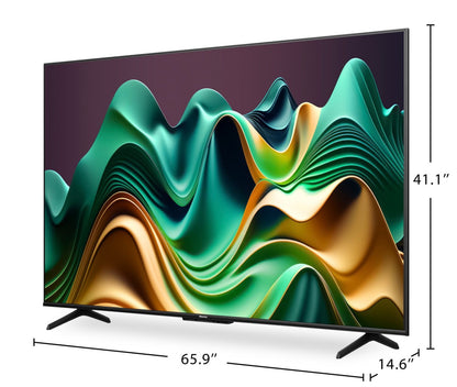 Hisense 75 QLED Mini LED 4K UHD HDR10+ Dolby Vision 60Hz Google Smart TV (75U68N) | Téléviseur intelligent QLED à mini DEL de Hisense UHD 4K de 75 po à 60 Hz avec HDR10+, Dolby VisionMC et Google TVMC (75U68N)