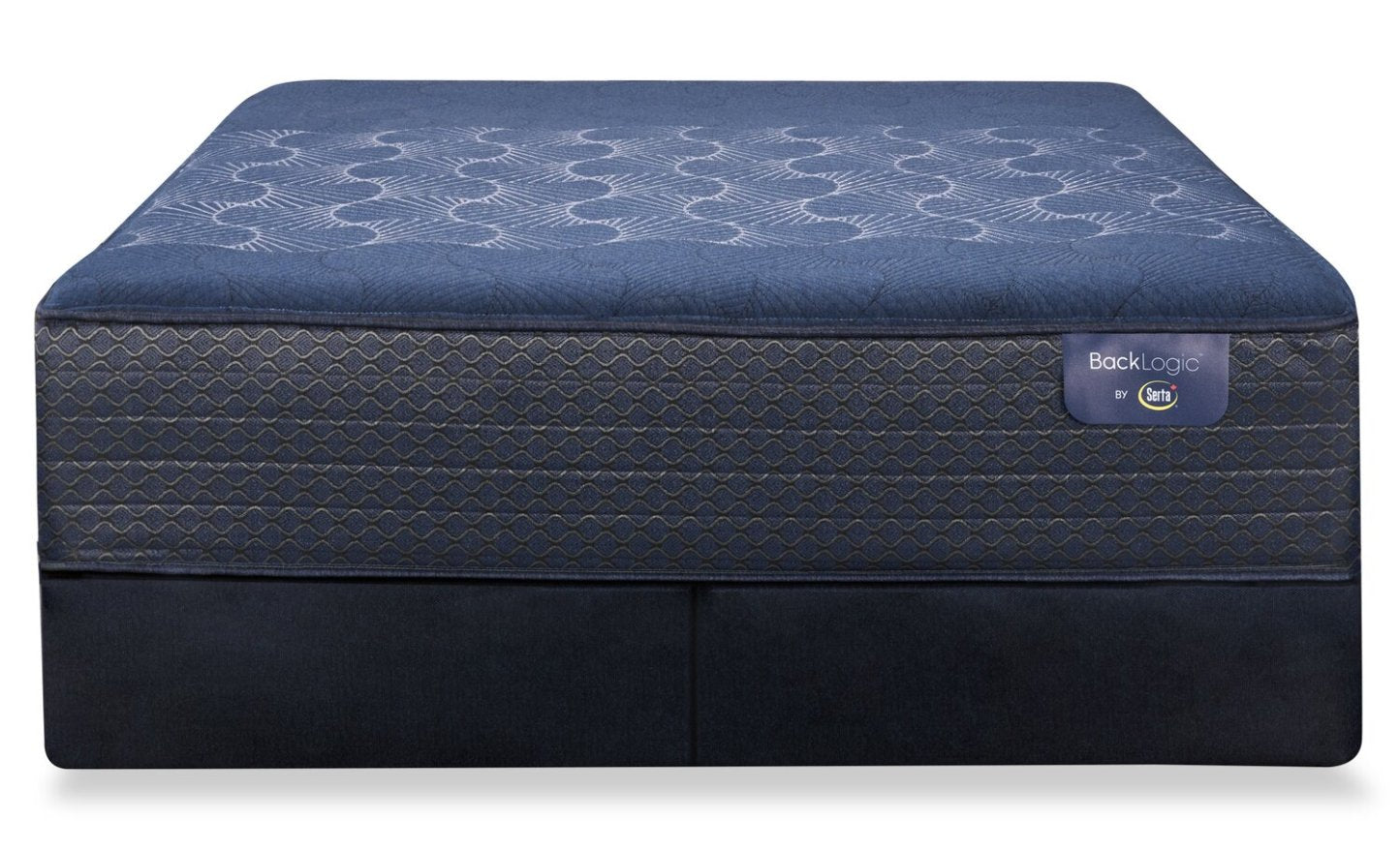 Ensemble de matelas extra ferme Serta Back Logic 5.0 à dessus lisse pour très grand lit | Ensemble matelas très ferme à plateau-coussin lisse Back Logic 5.0 de Serta pour très grand lit
