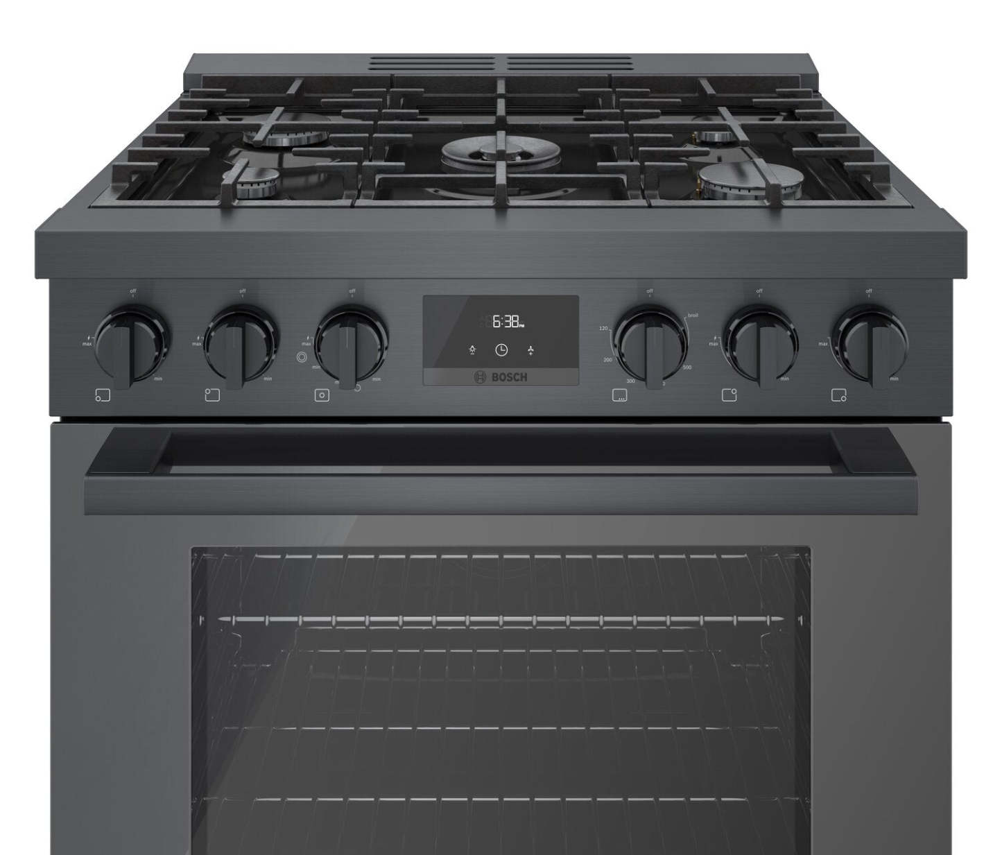 Bosch Série 800 3,7 Cu. Fort. Cuisinière à gaz autoportante de style industriel - HGS8045UC | Cuisinière à gaz amovible Bosch de série 800 de 3,7 pi3 de style industriel - HGS8045UC | HGS8045U