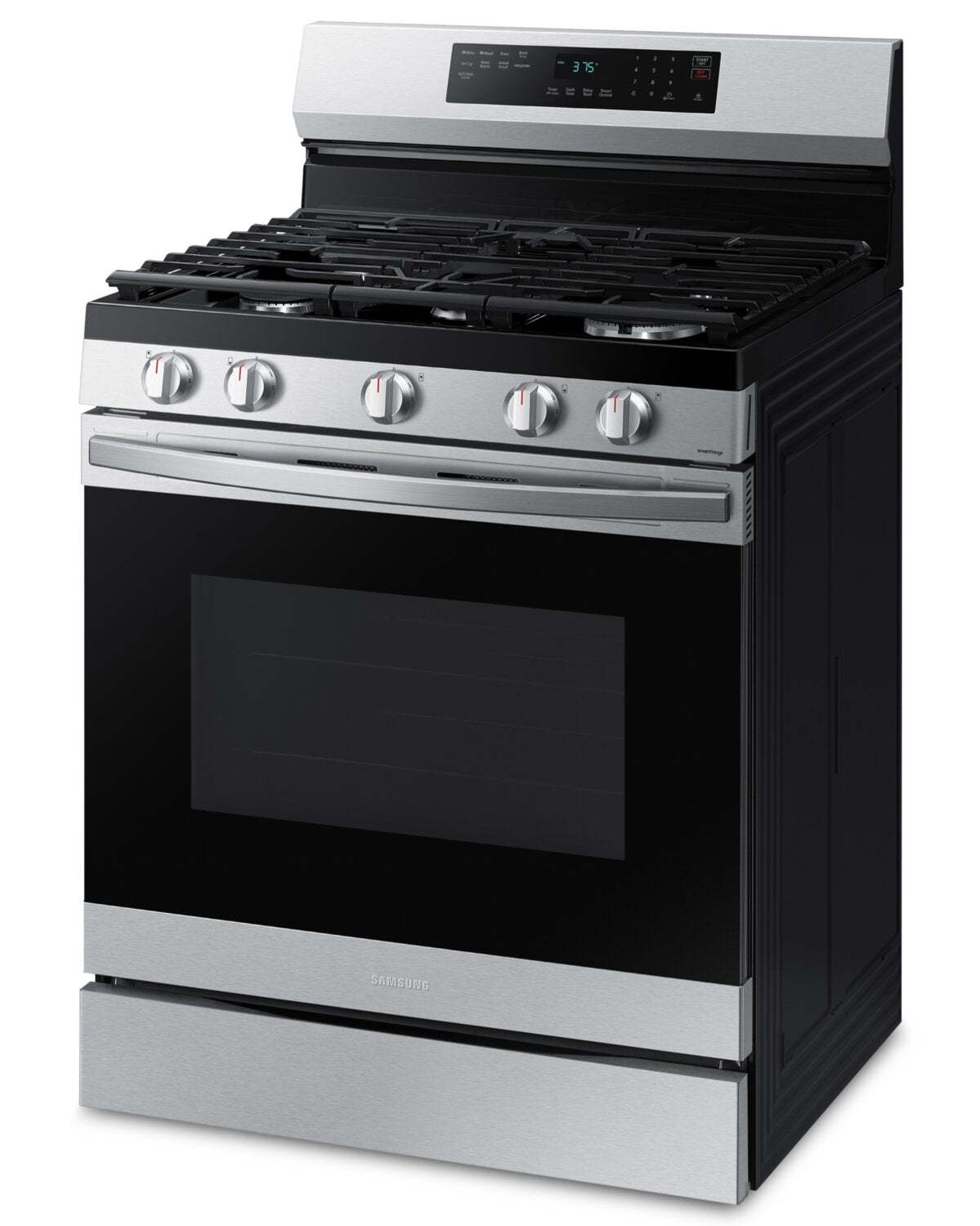 Cuisinière intelligente à gaz amovible Samsung de 6 pi³ avec friture à air - acier inoxydable - NX60A6511SS/AA | Samsung 6 Cu. Ft. Smart Gas Free Standing Range with Air Fry - Stainless Steel - NX60…