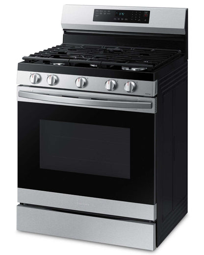 Cuisinière intelligente à gaz amovible Samsung de 6 pi³ avec friture à air - acier inoxydable - NX60A6511SS/AA | Samsung 6 Cu. Ft. Smart Gas Free Standing Range with Air Fry - Stainless Steel - NX60…