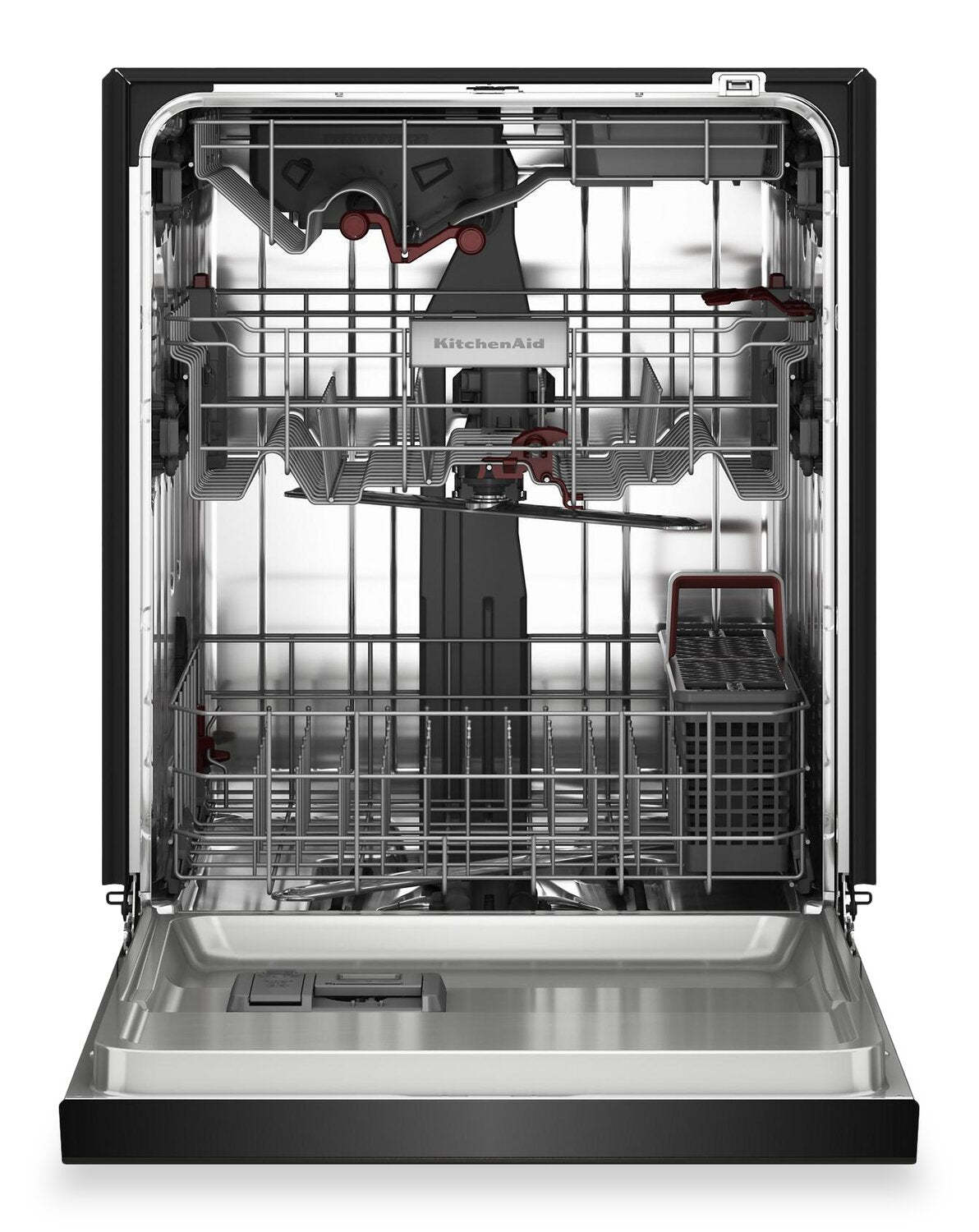 Lave-vaisselle KitchenAid de 24 po et de 44 dBA avec troisième panier 360° Max JetsMC - minerai noir - KDFS424SBE