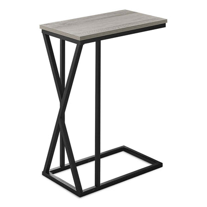 Leila 10,25 C-Shaped Chairside Table - Gris|Table de fauteuil Leila de 10,25 po en forme de C - grise