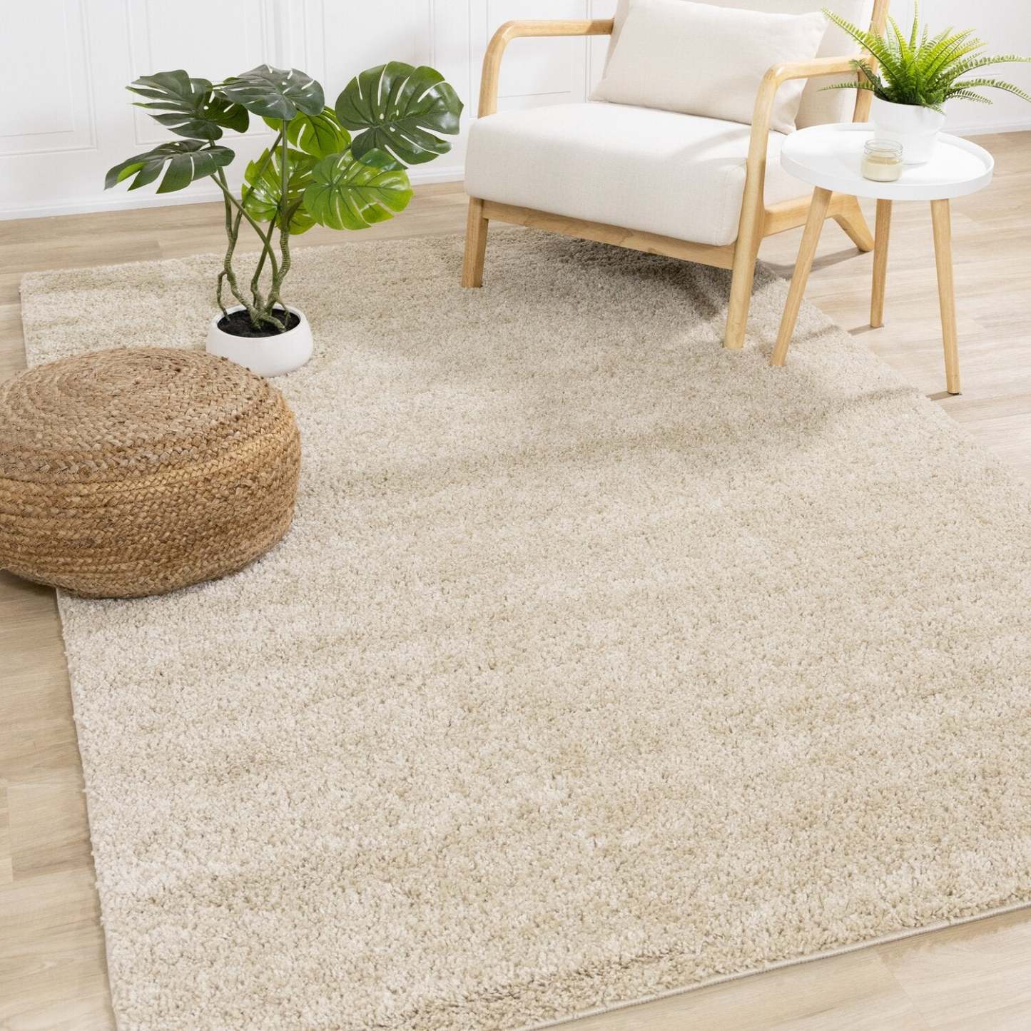 Tapis à poils longs beige Pascal - 7'10 x 10'6 | Tapis à poils long Pascal beige - 7 pi 10 po x 10 pi 6 po