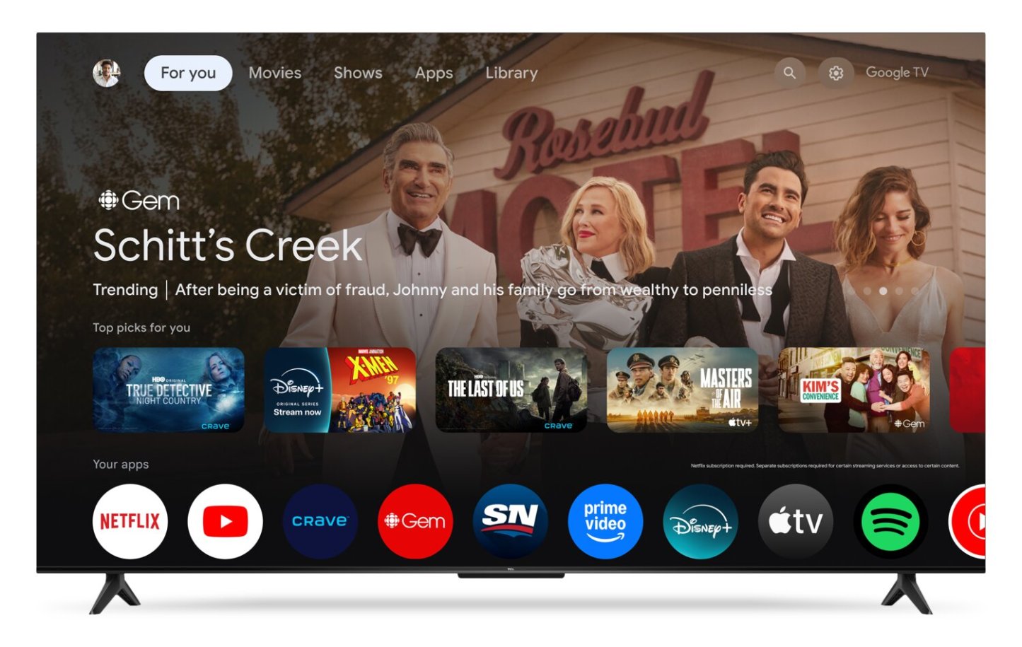 Téléviseur intelligent Google TCL 55 S45K 4K UHD | Téléviseur intelligent TCL S45K UHD 4K de 55 po avec Google TVMC