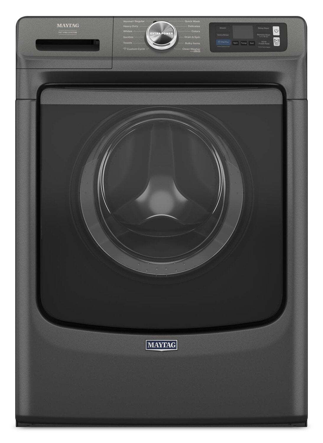 Maytag 5,8 pi3 Laveuse intelligente à chargement frontal Pet Pro - noir volcan - MFW7020RU | Laveuse intelligente à chargement frontal Pet Pro de 5,8 pi3 de Maytag - noir volcan - MFW7020RU | MFW7020U