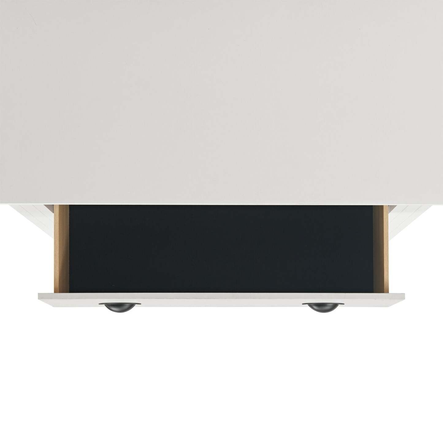 Commode de chambre Ella, 5 tiroirs, 36 L x 53 H - Blanc | Commode verticale de chambre à coucher Ella de 36 po (L) x 53 po (H) à 5 tiroirs - blanche