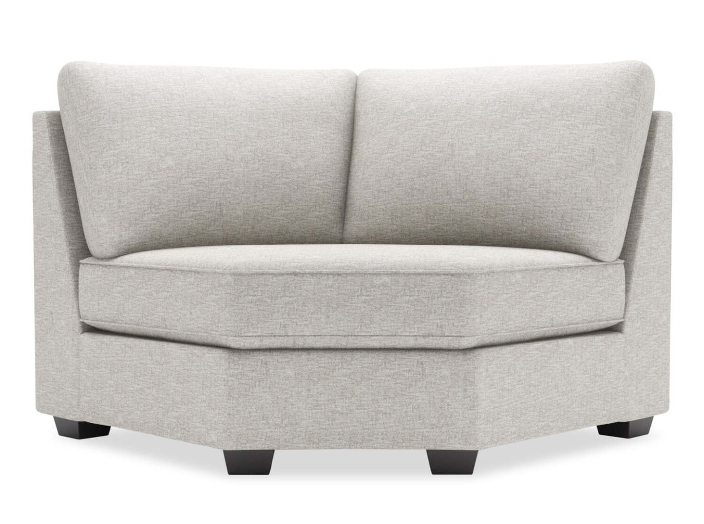 Sofa Lab Roll Curved Wedge - Luxe Argent | Fauteuil courbé en coin Roll de la collection Sofa Lab - Luxe Argent | RO842793