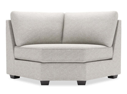 Sofa Lab Roll Curved Wedge - Luxe Argent | Fauteuil courbé en coin Roll de la collection Sofa Lab - Luxe Argent | RO842793