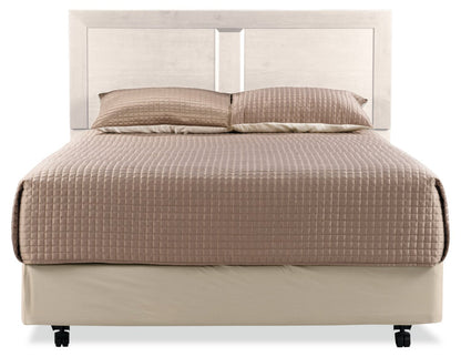 Tête de lit à panneau Yorkdale, fabriquée au Canada, blanc - Grand lit | Tête de lit à panneau Yorkdale fabriquée au Canada, blanche - format grand lit