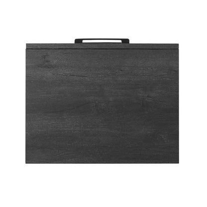 Table de nuit à 2 tiroirs Brax, 18 L x 25,75 H - Noir | Table de nuit Brax de 18 po (l) x 25,75 po (H) à 2 tiroirs - noire