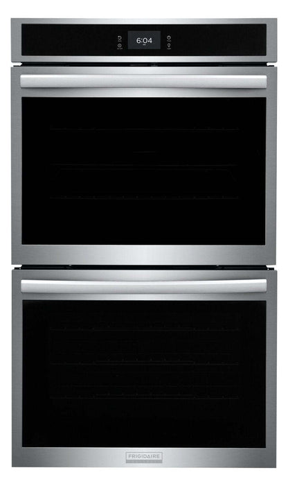 Four mural double électrique Frigidaire Gallery de 30 po et de 5,3/5,3 pi³ avec convection totale - Résistant aux taches…