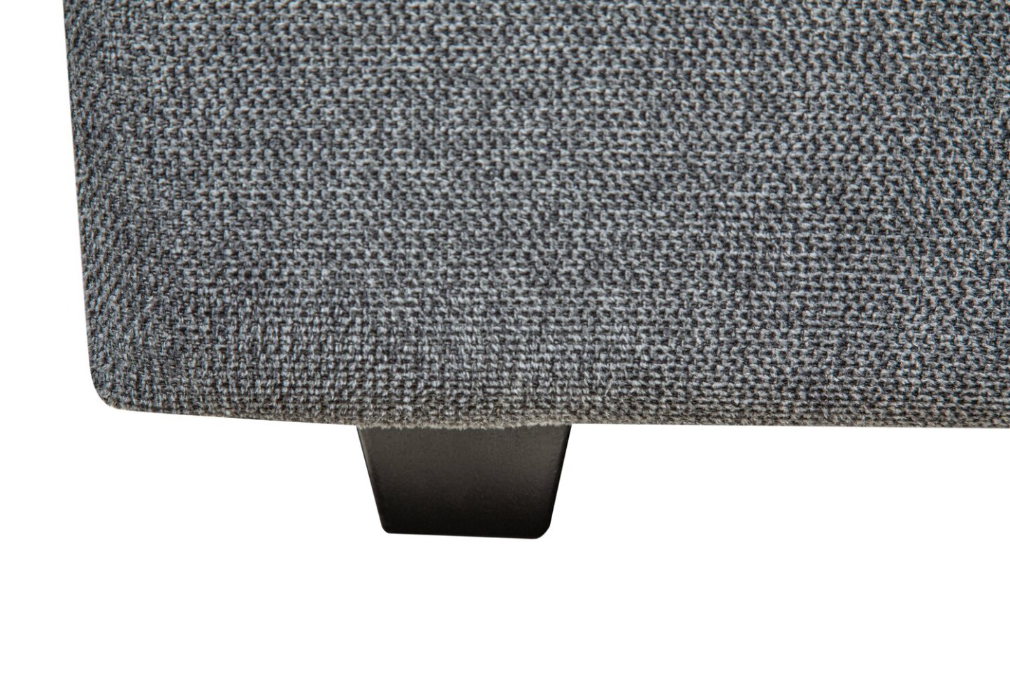 Scott Living Evolve Modular 39.5 Linen-Look Fabric Storage Ottoman with Feather Down Cushion - Charcoal Grey | Pouf de rangement modulaire Evolve de Scott Living de 39,5 po en tissu d’apparence lin avec coussin en duvet et plumes - gris anthracite