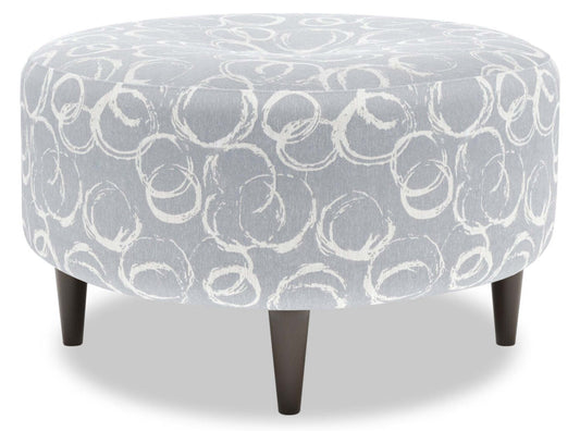 Pouf The Curve 31 en tissu, fabriqué au Canada par Sofa Lab (CURV1162) | Personnalisable