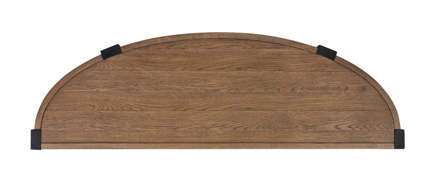 Gordon 56” Round Solid Wood Sofa Table - Brown | Table de salon ronde Gordon de 56 po en bois massif - brune